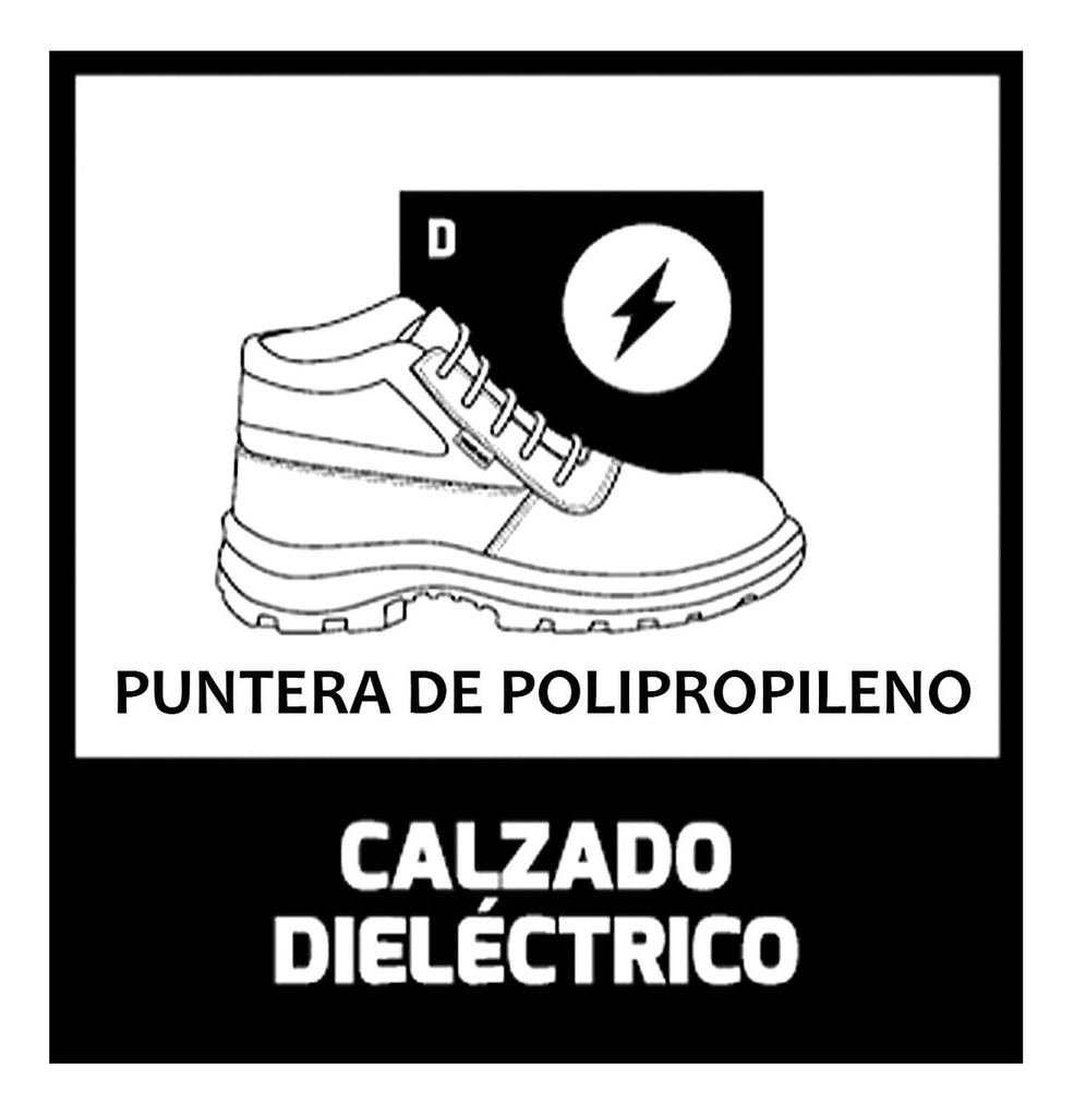 Zapato De Seguridad Dielectrico Puntera Polipropileno  Voran