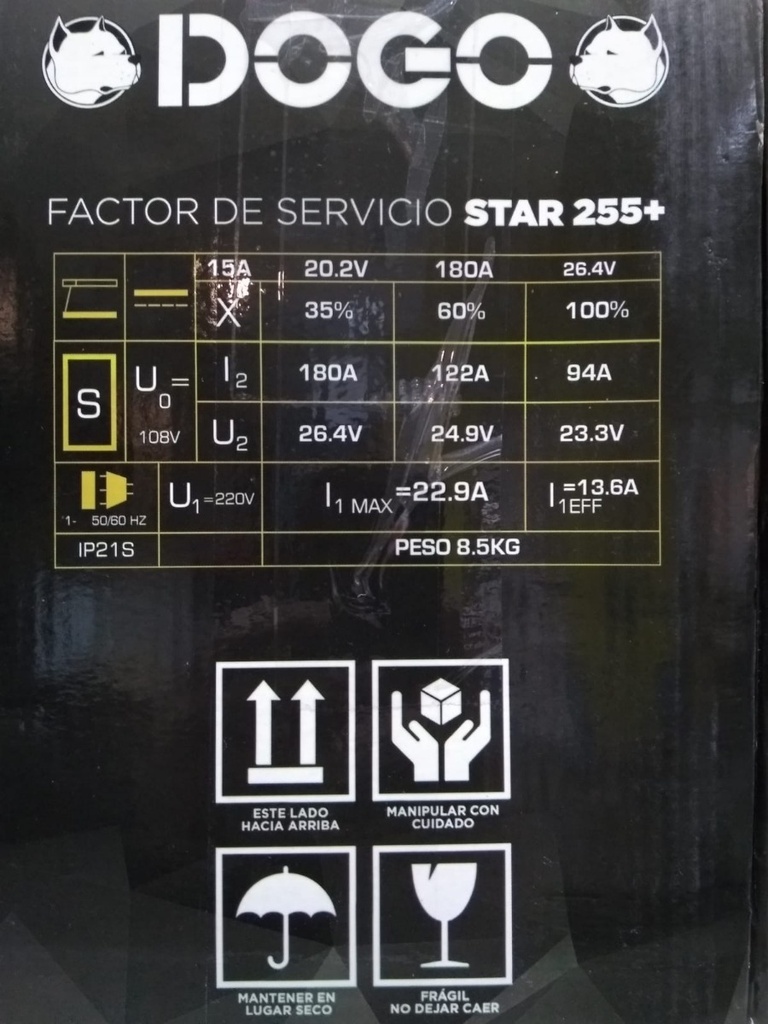 Soldadora Inverter 210 Amp Dogo 255 Star Industrial Megamaq