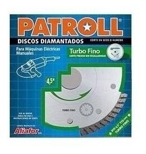 Disco Turbo Fino Patroll  Ptf 4.5 115mm Porcelanato Megamaq