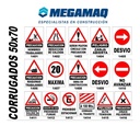 Cartel Seguridad Cruce Peligroso Plastico Corugado 70x50
