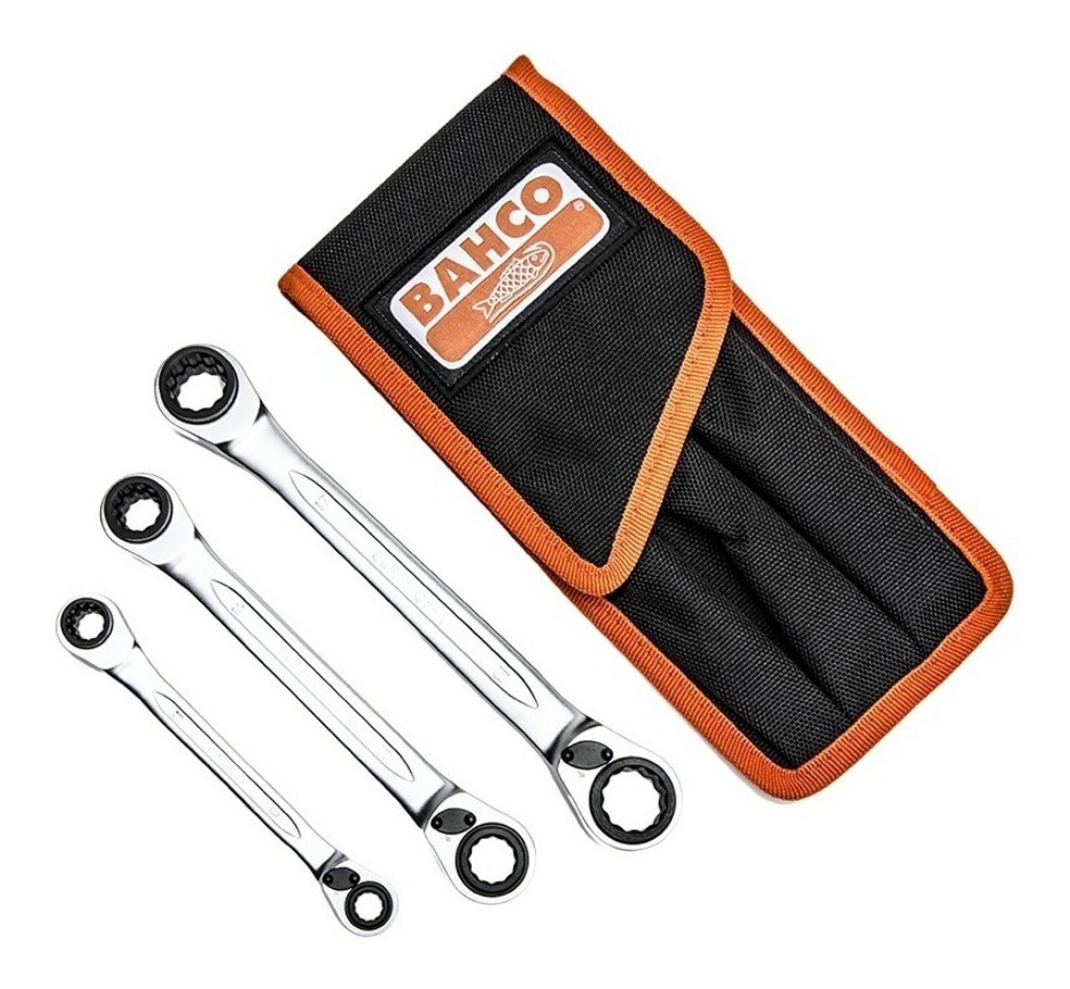 Set Llaves De Ajuste S4rm/3t Bahco Ratchet Crique 8a19 Mm