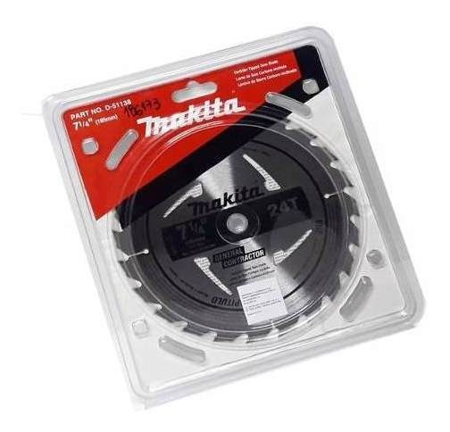 Hoja Disco Sierra Circular Makita 185 Mm 71/4 24 Dts D-51138