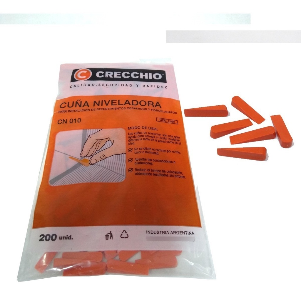 Separador P/ceramica Tipo Cuña X Bolsa 200u Ceramicruz