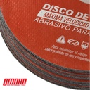 Disco De Corte Omaha 114x1.0x22.23 Mm Abrasivo Para Metales 