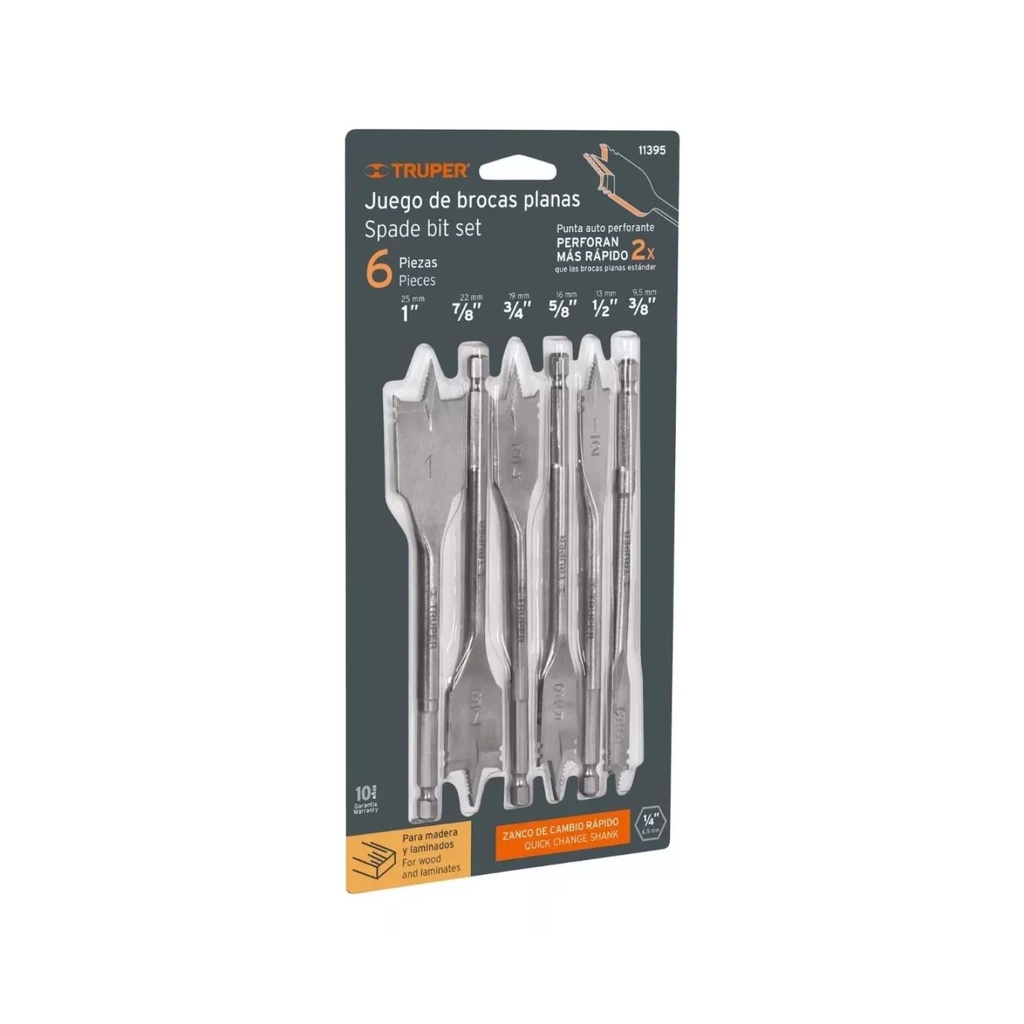 JUEGO DE MECHAS PALETA TRUPER X 6 PIEZAS 11395