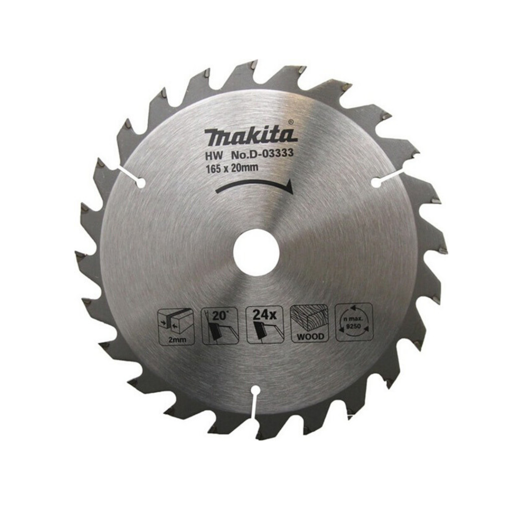 HOJA DE SIERRA CIRCULAR MAKITA 165 MM X 24 D - D-03333