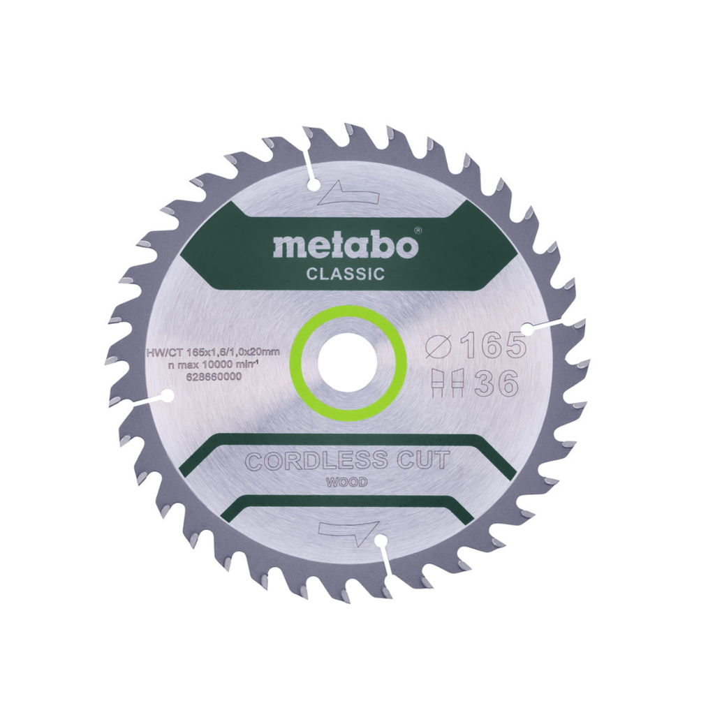 HOJA DE SIERRA MULTI CUT CLASSIC METABO 165 x 20 D36