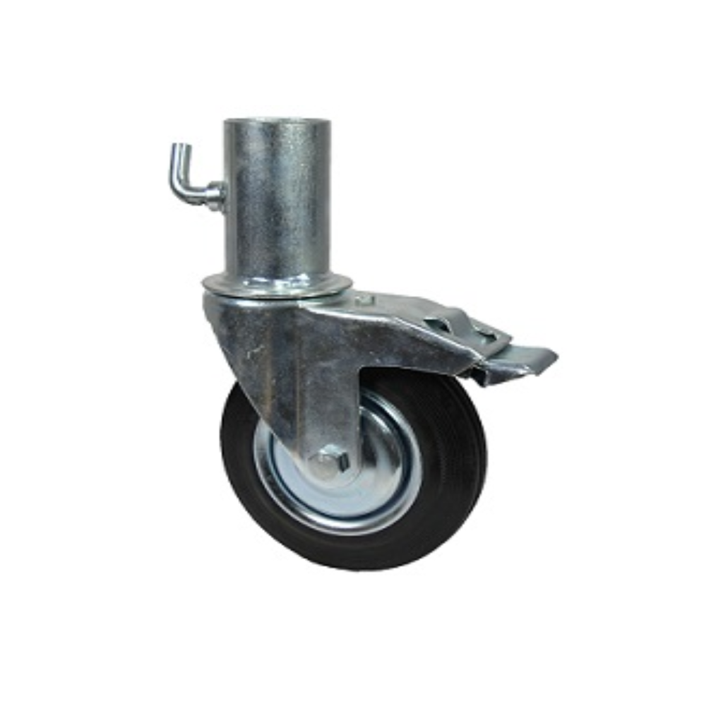 RUEDA ANDAMIO GIRATORIA HOFER  C/FRENO CHAPA - 4845