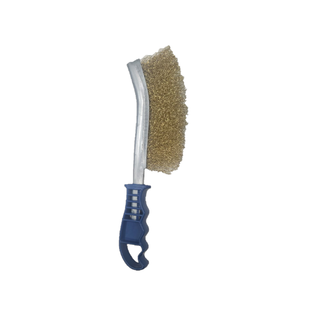 Cepillo Alambre Azul Curvo Maez