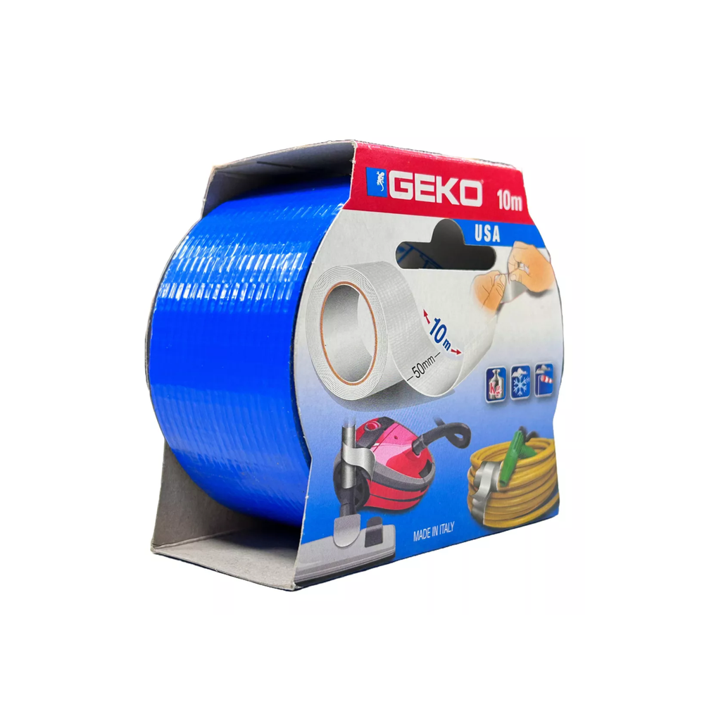 CINTA GEKO DUCT TAPE X 10 Mts AZUL - GKESCIDU3337