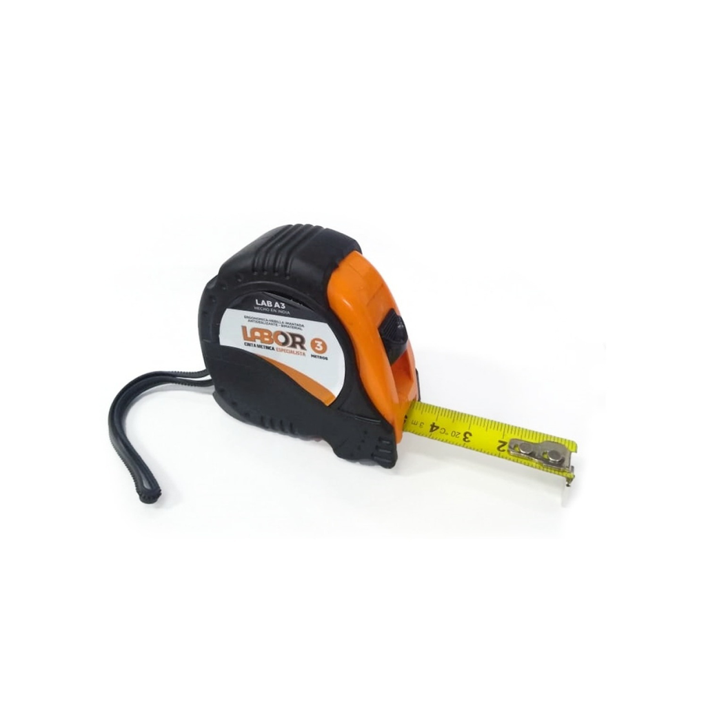 CINTA METRICA ESPECIALISTA LABOR 3 MTS X 16 MM LAB00503