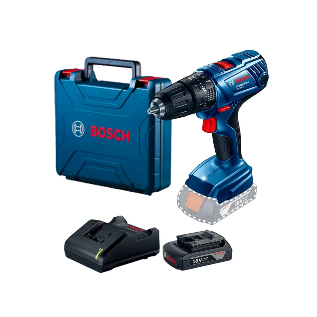 TALADRO PERCUTOR BOSCH 18V 2.0 Ah C/MALETIN Gsb 180 Li 1 bat - 06019F83H3