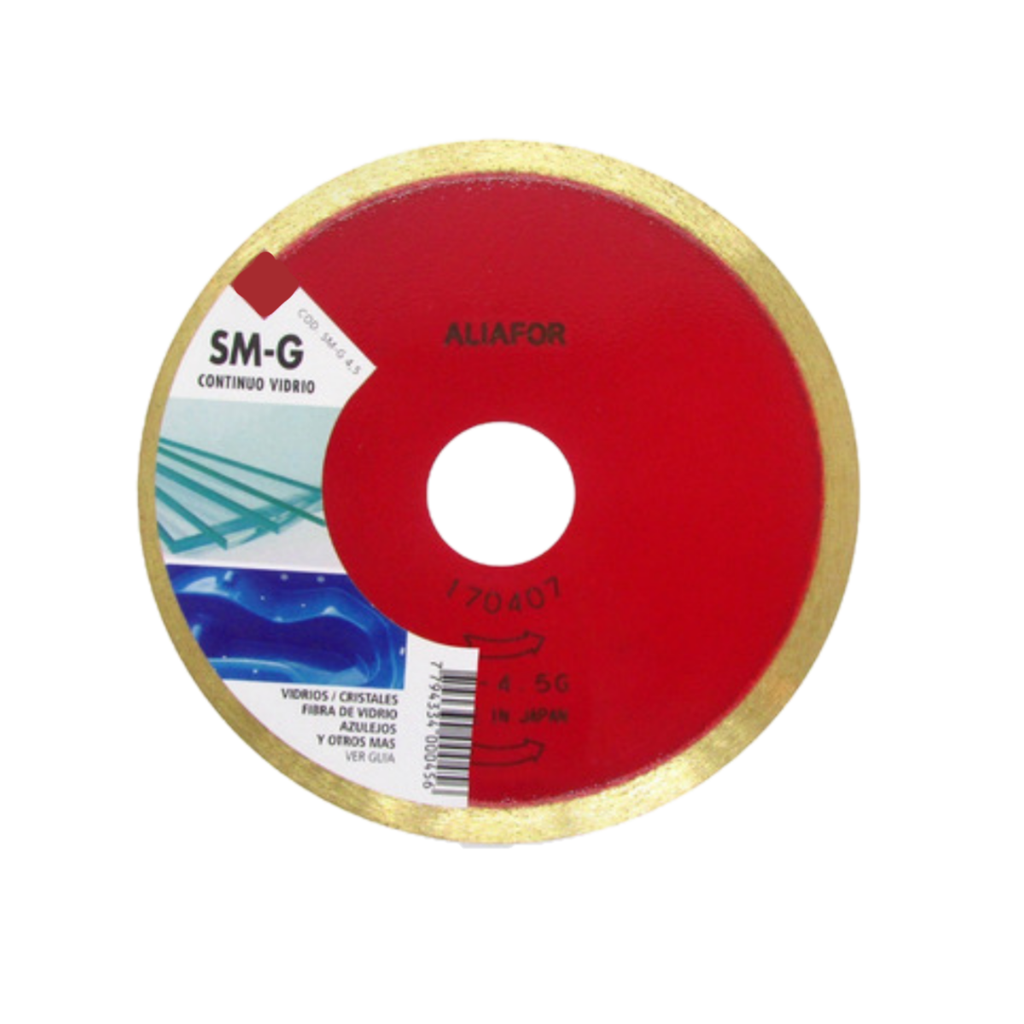 DISCO DIAMANTADO ALIAFOR P/VIDRIO - SM-10-G