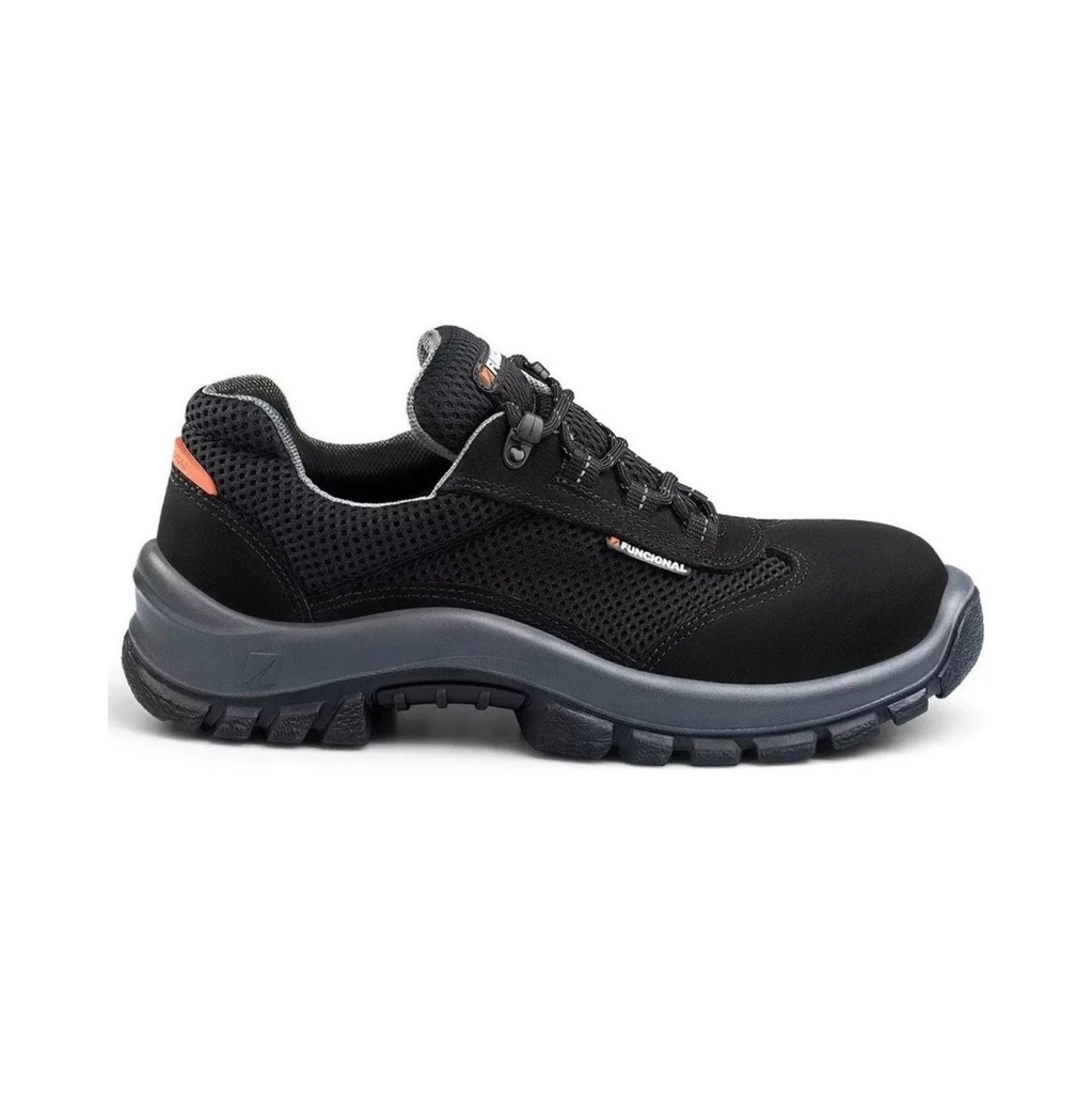 ZAPATO CROSS NEGRO PUNTERA DE ACERO TALLE 43