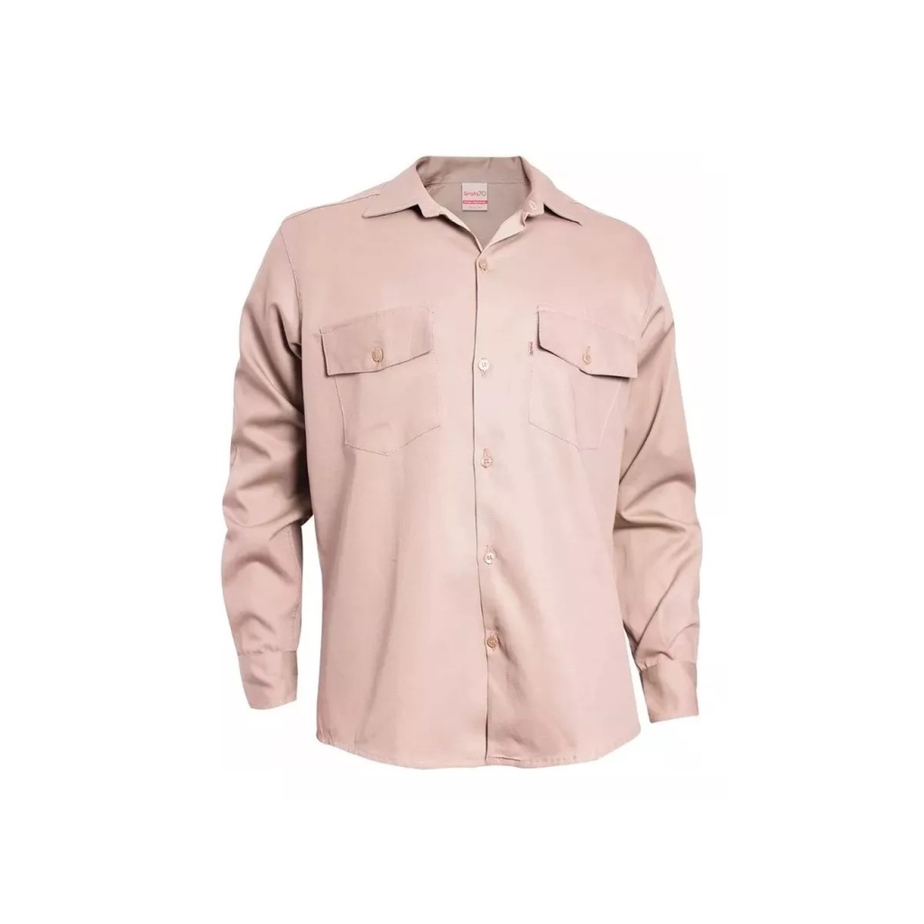  CAMISA DE TRABAJO GRAFA 70 BEIGE TALLE 50