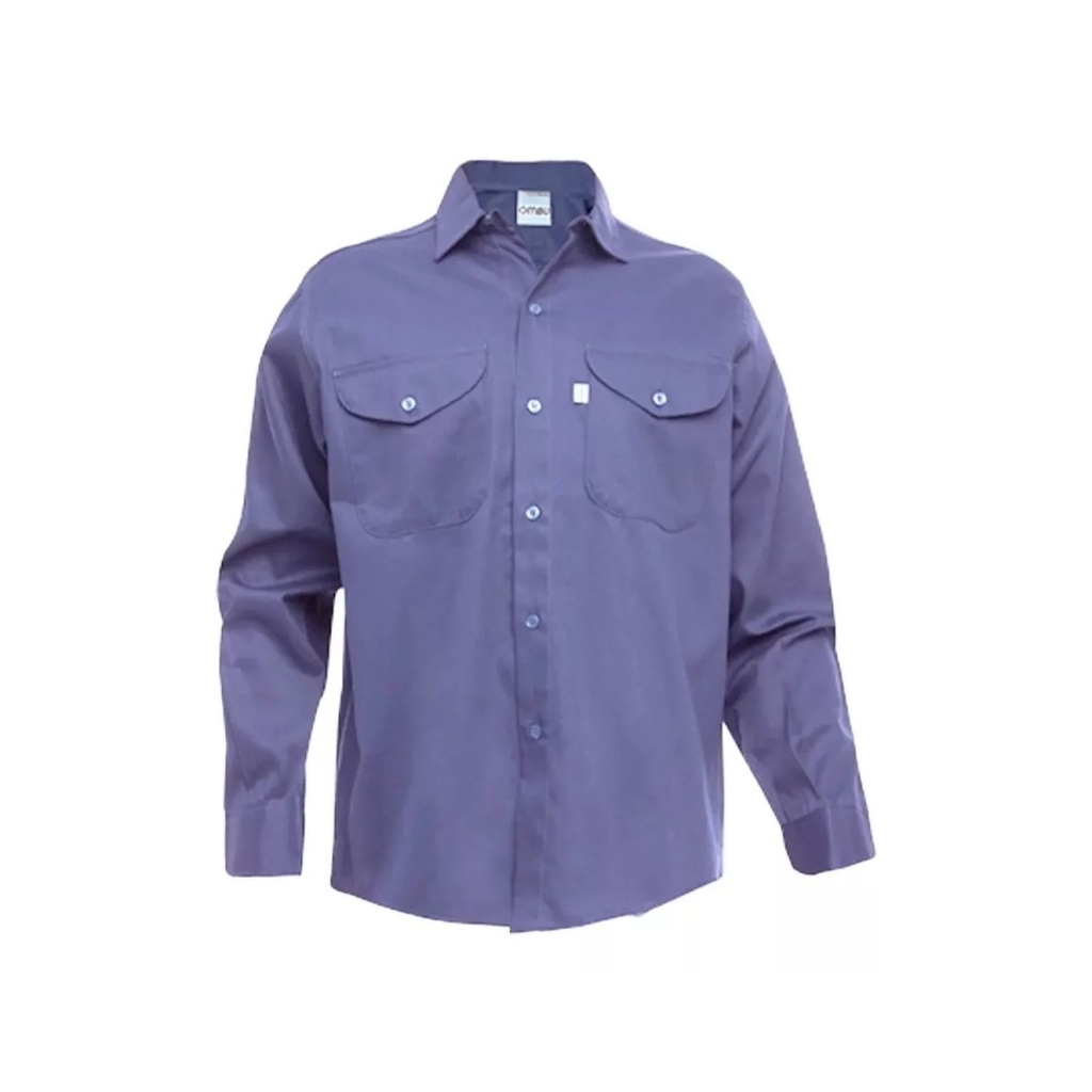 CAMISA DE TRABAJO OMBU AZULINO TALLE 52