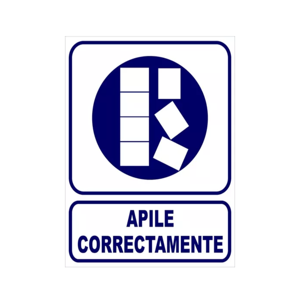 CARTEL 22*28 "APILE CORRECTAMENTE"