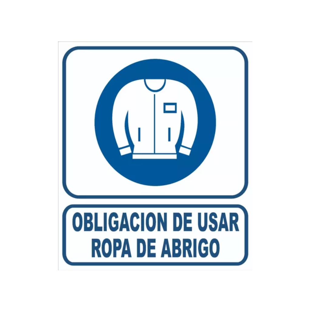 CARTEL 22*28 "OBLIG. ROPA"