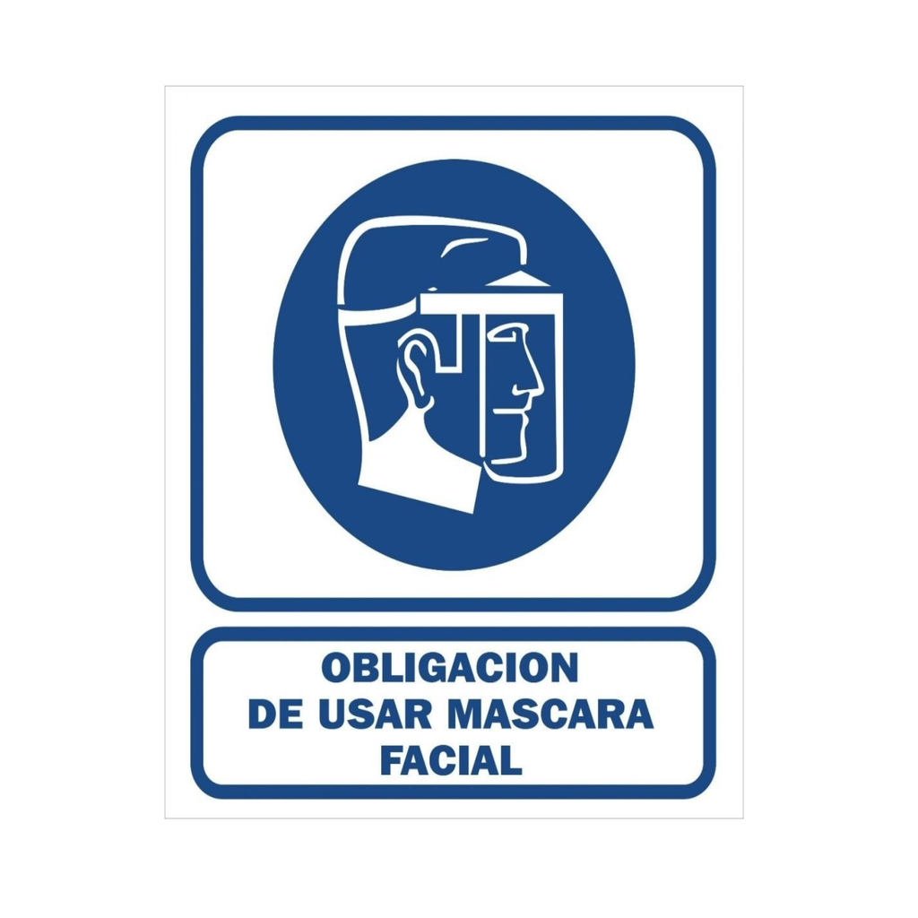 CARTEL 22*28 "OBLIG. FACIAL"