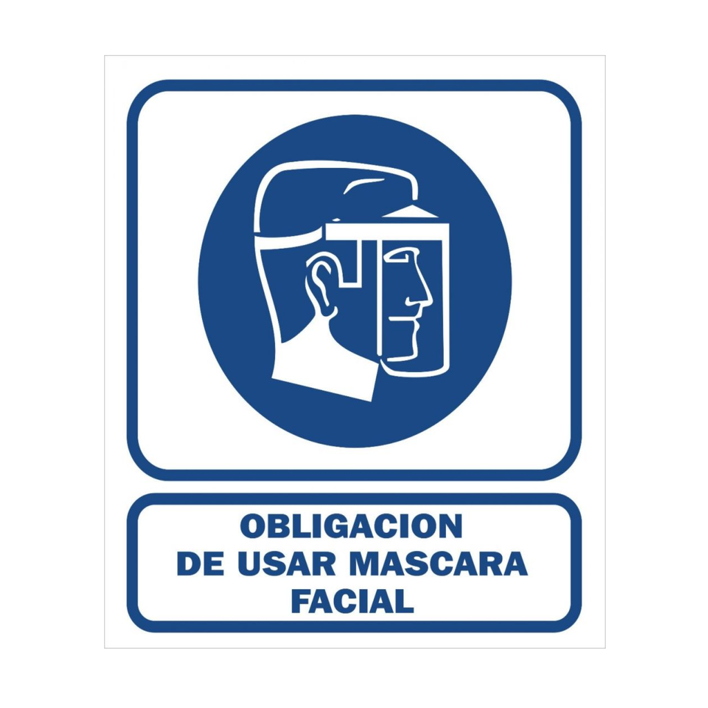 CARTEL 40*45 "OBLIG. FACIAL"