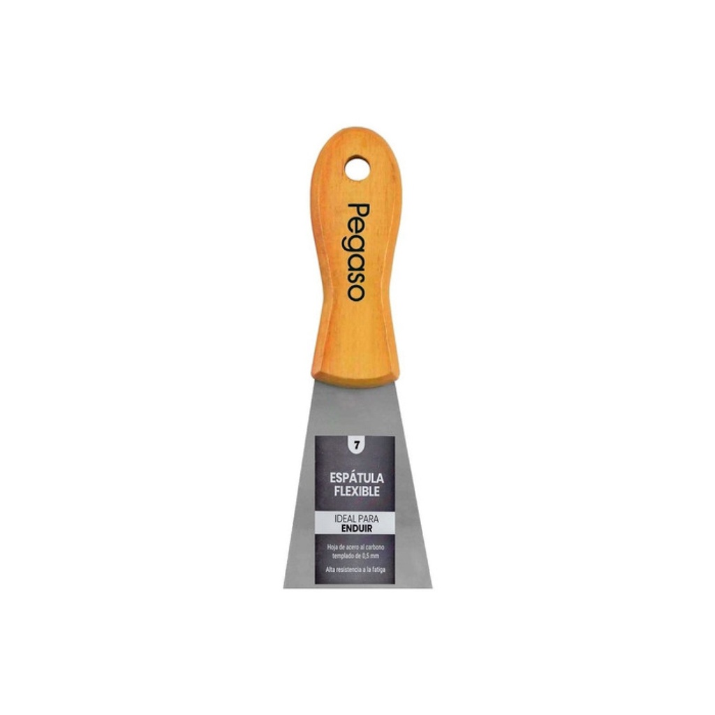 [2203311259201808] ESPATULA PEGASO CABO DE MADERA 7 CM ULTRA FLEXIBLE EUF-7