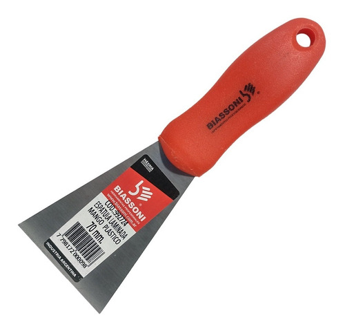 [2203300953077803] [2203300953077803] ESPATULA PINTOR LAMINADA PLASTICO BIASSONI 70 MM - 992724