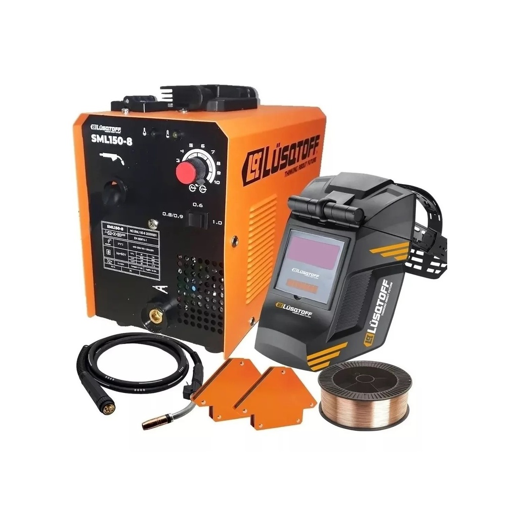 SOLDADORA MIG FLUX LUSQTOFF 120 AMP SML150-8