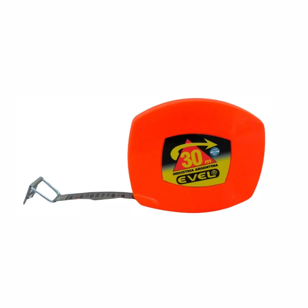 [2203261957106468] CINTA METRICA EVEL 30 MTS CROMADO ART. 130