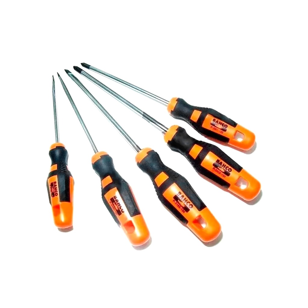 JUEGO DE DESTORNILLADORES PREMIUM 5 PIEZAS - BAHCO P3000/5 - BAH300P5