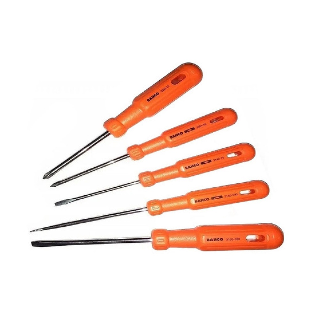 JUEGO DESTORNILLADORES BAHCO 5 PIEZAS BAH3000/5 - BAH300N5