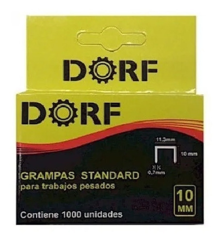Grampas Standard Dorf X 1000 Unid. 10 Mm (ML)