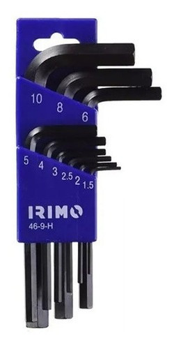 Set De Llave Allen Irimo 9 Piezas 1,5-10 46-9-H Iri32405 (ML)