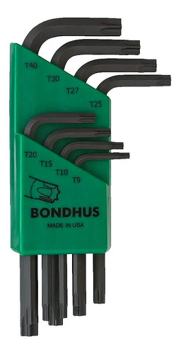Set Llave Torx Bondhus Tlx8 T9-T40 - 31834 (ML)