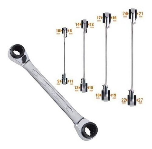Set Bahco De 4 Llaves De Ajuste S4rm/4T 08-24Mm - Rebate (ML)
