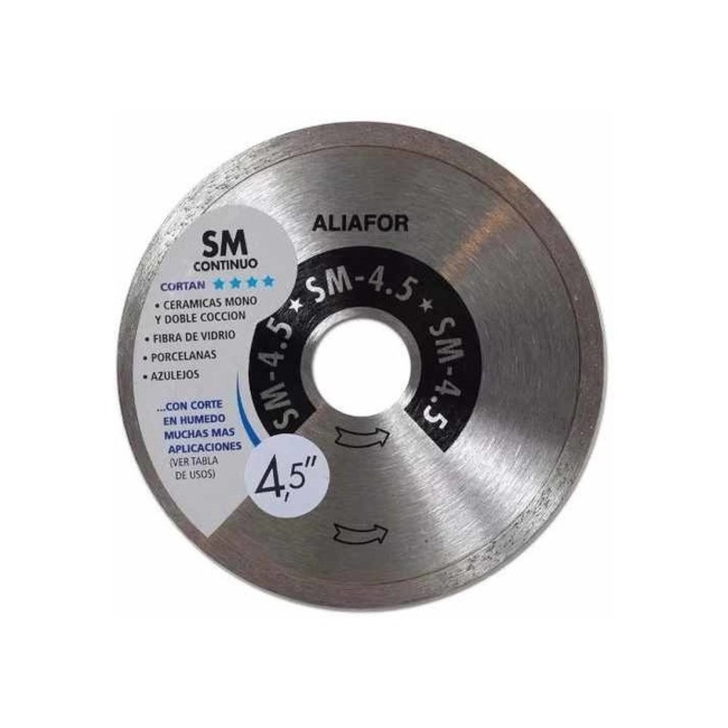 DISCO DIAMANTADO ALIAFOR SM-4.5 CONTINUO
