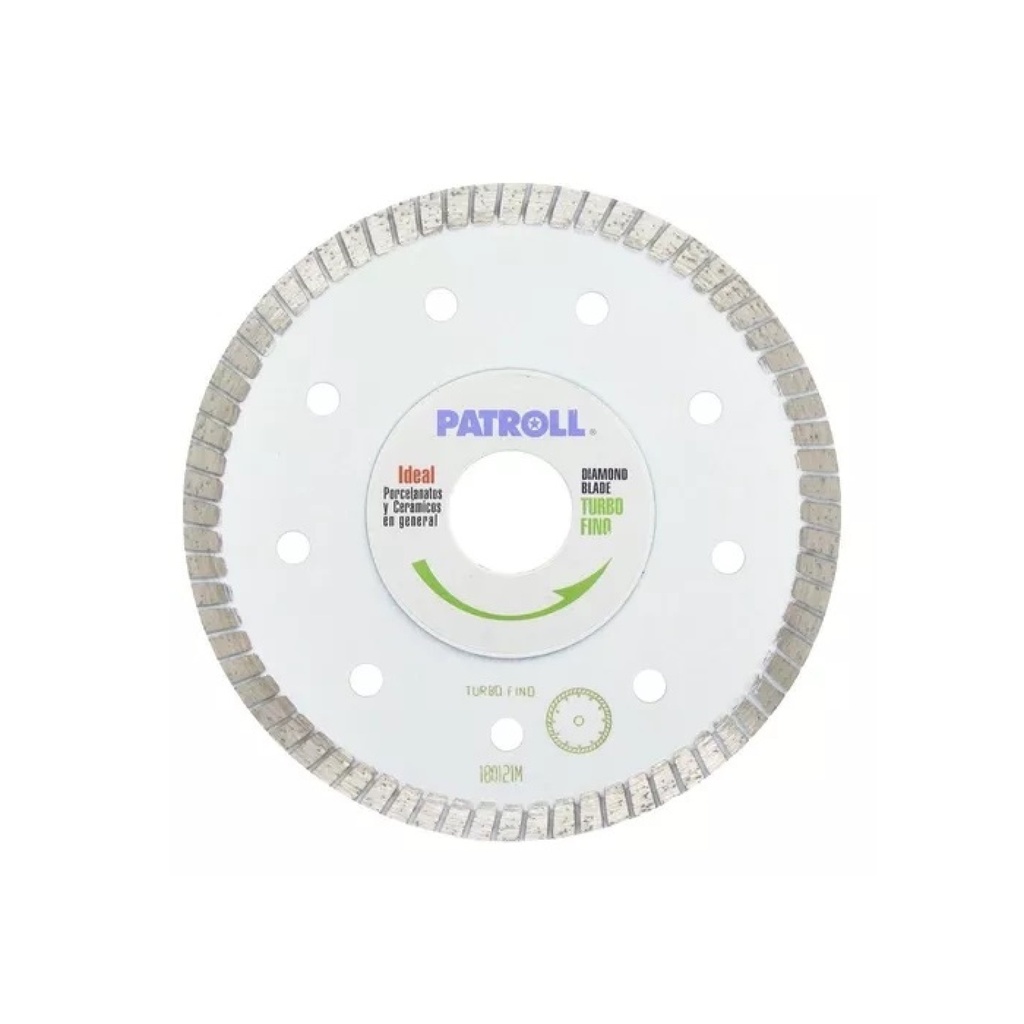 [2203261639498769] DISCO DIAMANTADO PATROLL PTF-4.5" TURBO FINO