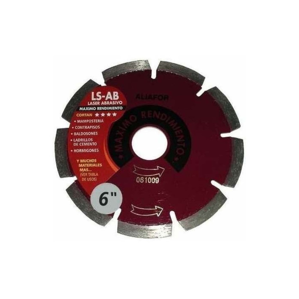 DISCO DIAMANTADO ALIAFOR - LS-6AB