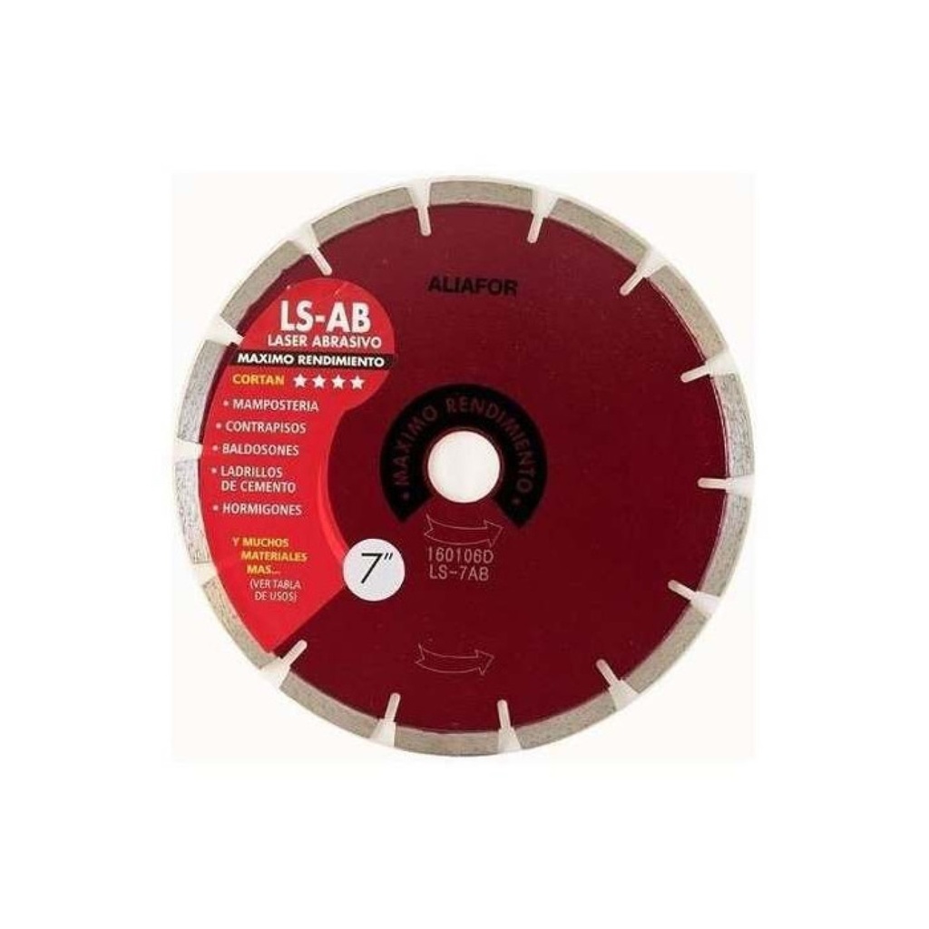 DISCO DIAMANTADO ALIAFOR - LS-7AB