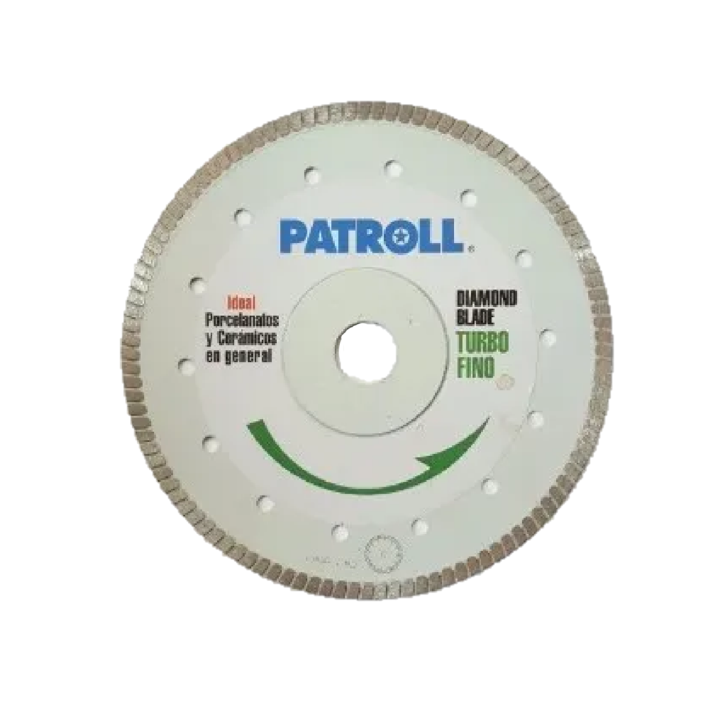 DISCO DIAMANTADO PATROLL PTF-7" TURBO FINO