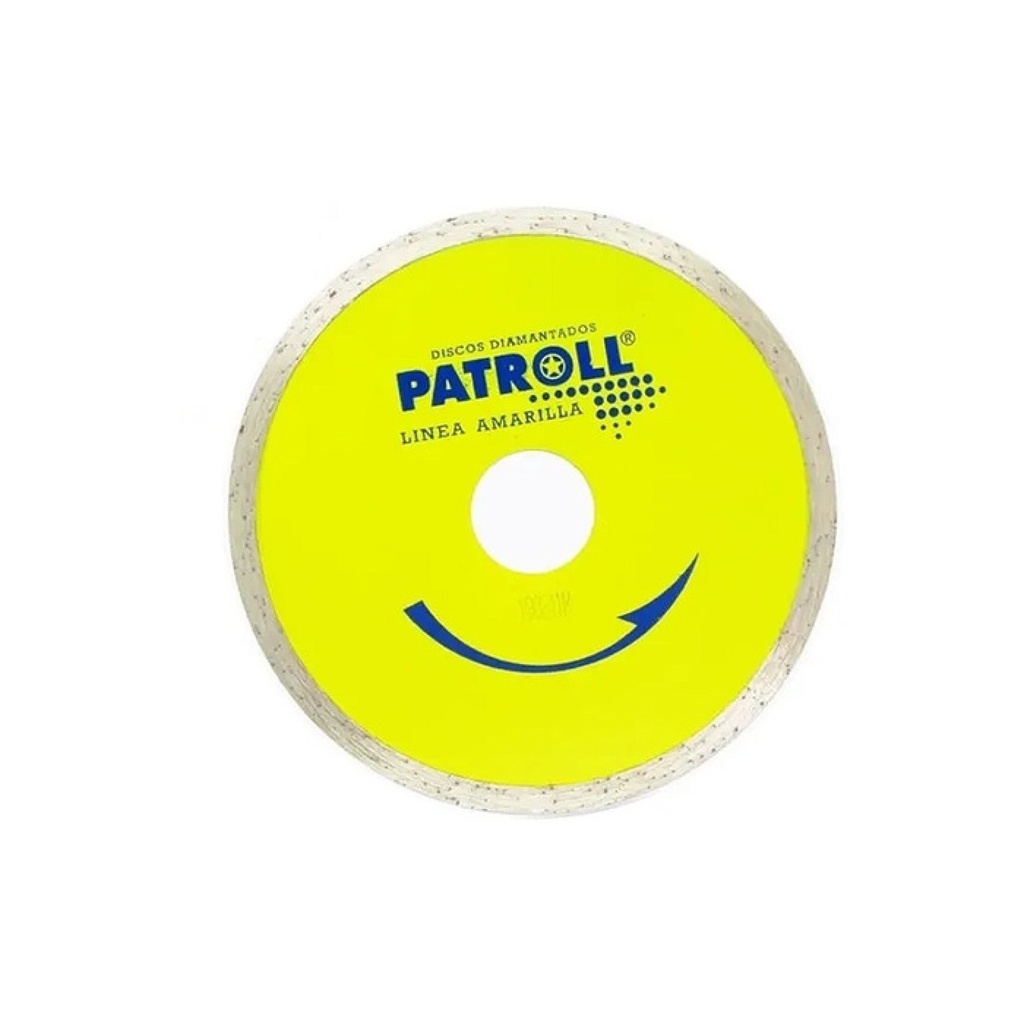 DISCO PATROLL CONTINUO 110 MM LINEA AMARILLA PYC-4.3