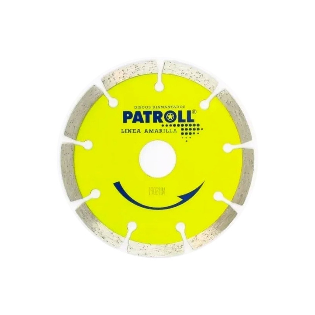 DISCO PATROLL SEGMENTADO 230 MM LINEA AMARILLA PYS-9