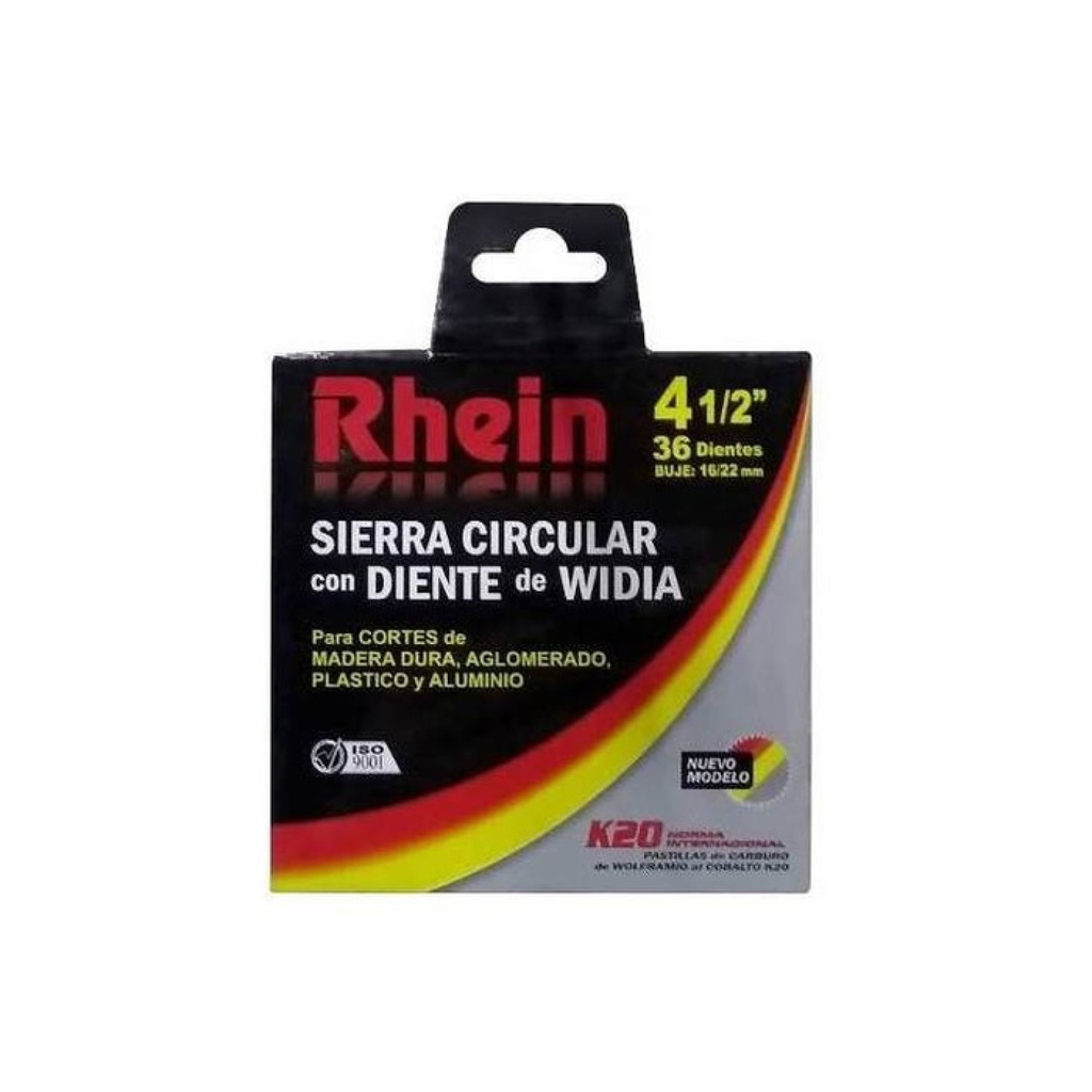 HOJA DE SIERRA RHEIN 4.5" 36DTS - SRRHDIHS2883