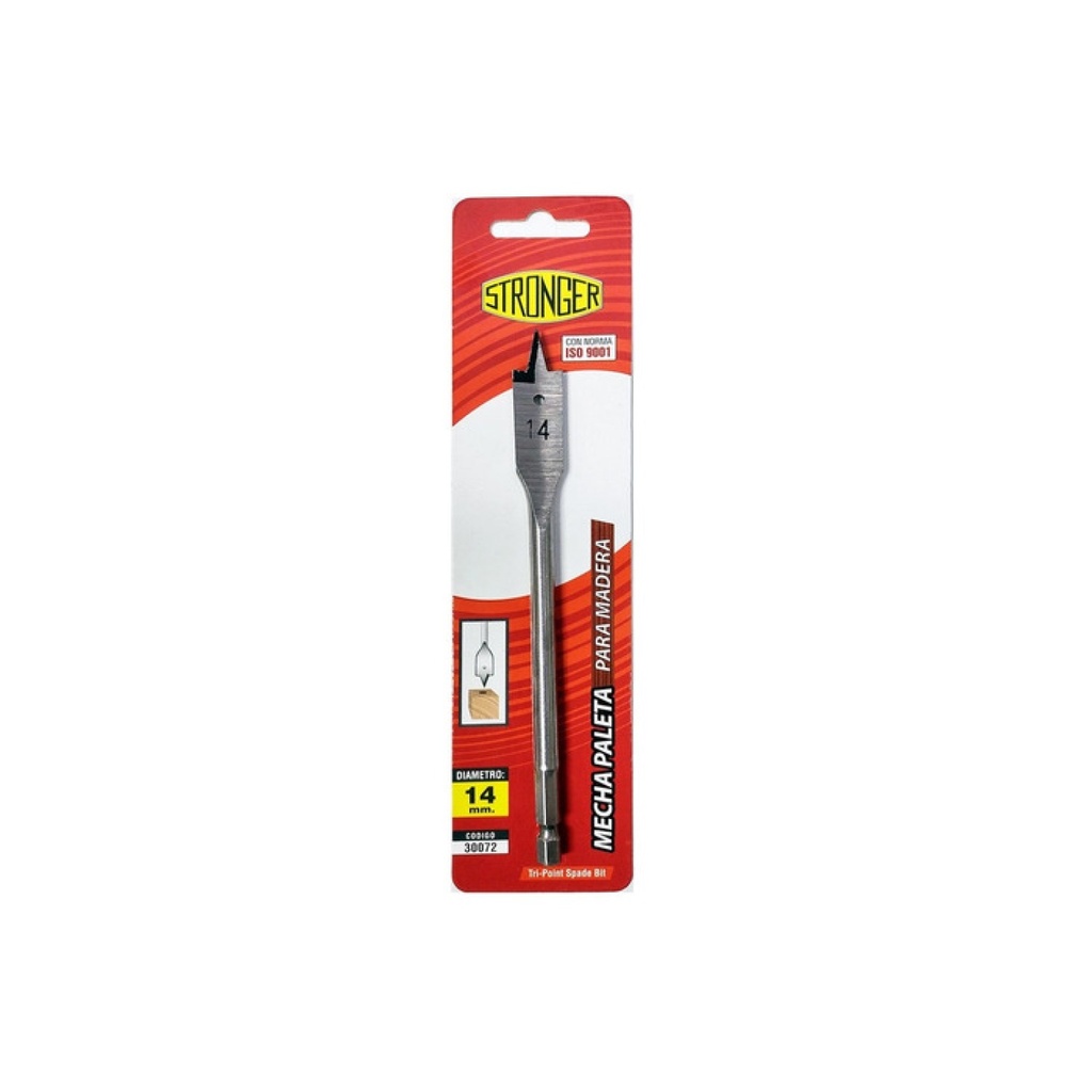 MECHA TIPO PALA STRONGER P/MADERA 14MM 030072