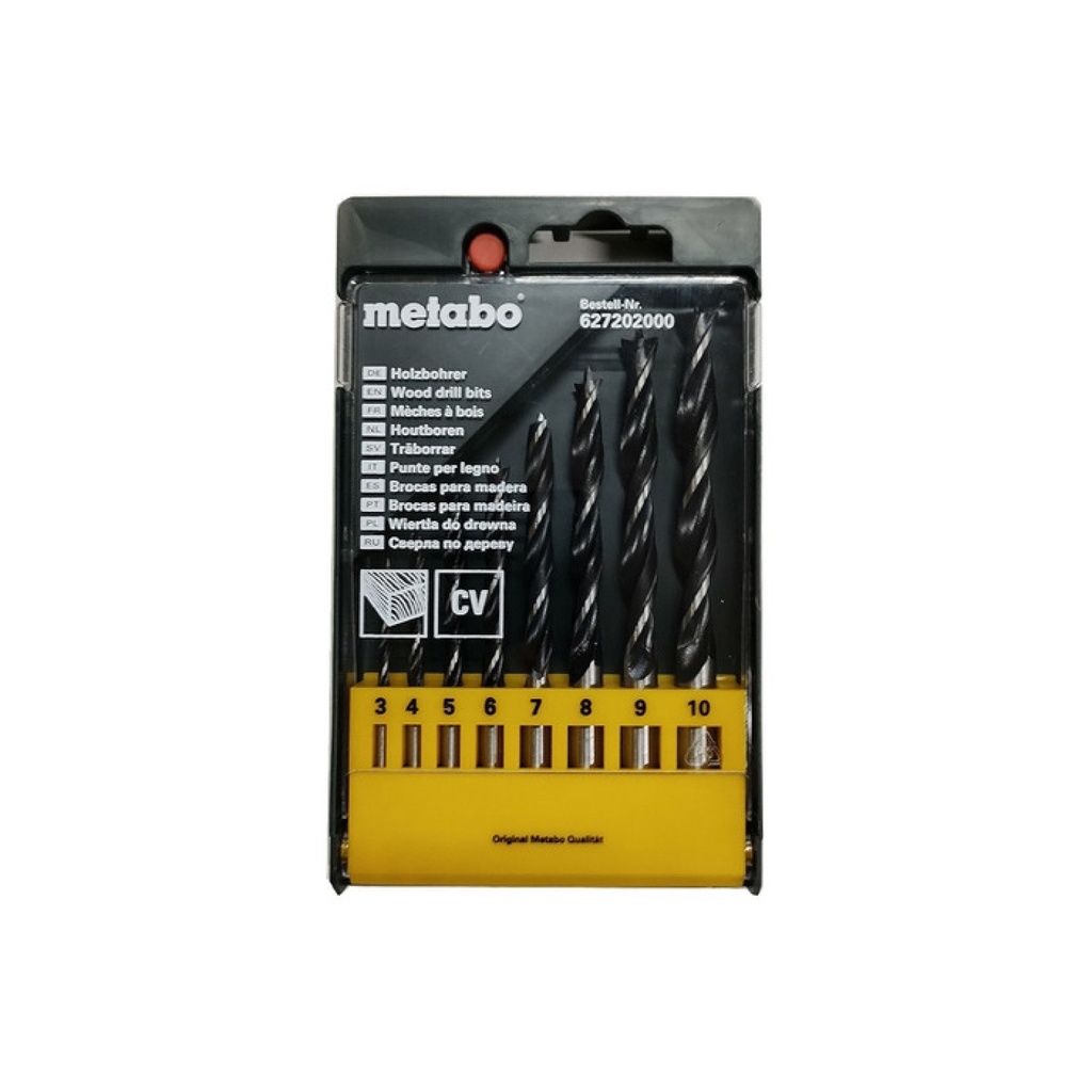 [2203282307022342] SET MECHAS METABO MADERA 8 PIEZAS - 6272020000