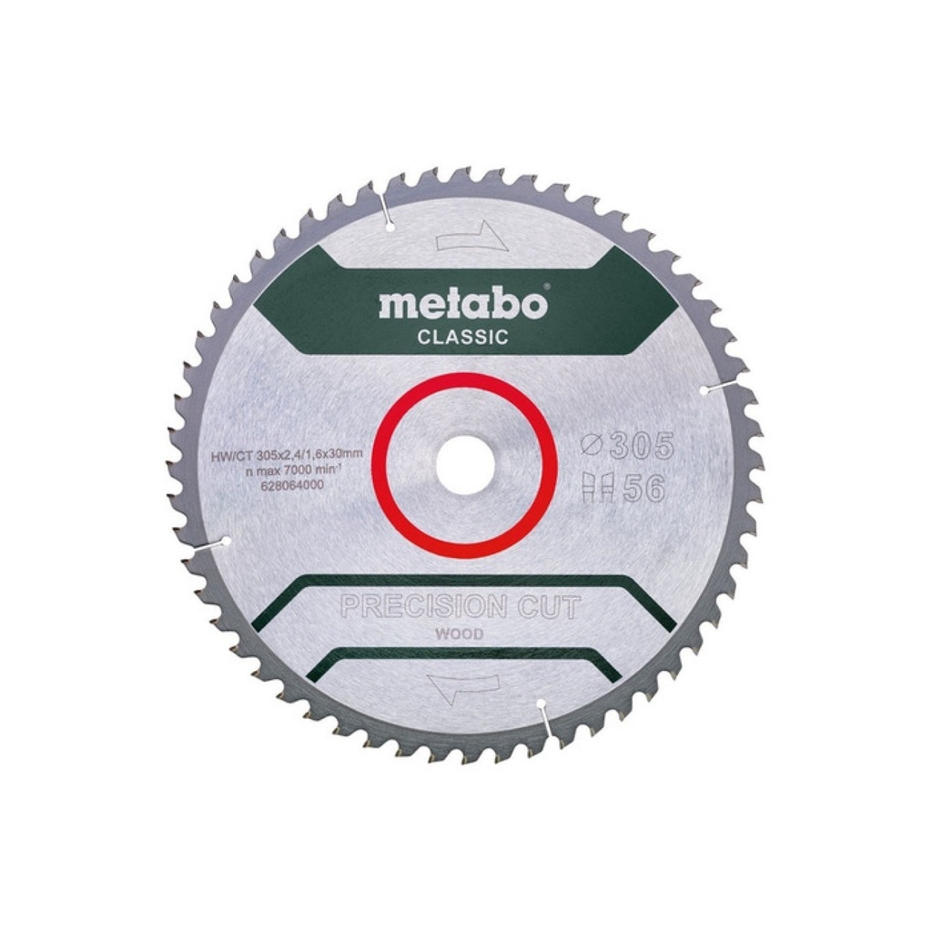 HOJA DE SIERRA PRECISION CUT METABO 305MM 56D WZ