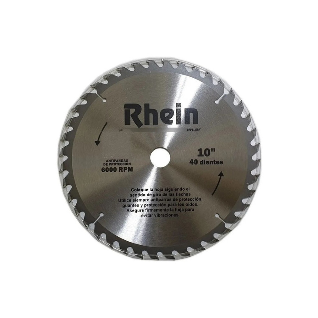 HOJA DE SIERRA RHEIN 10" WIDIA 40DTS - RHES1040