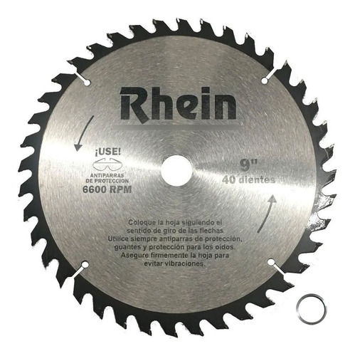 Hoja De Sierra Rhein 9" 40Dts 22.2/25.4 - Rhes940 (ML)