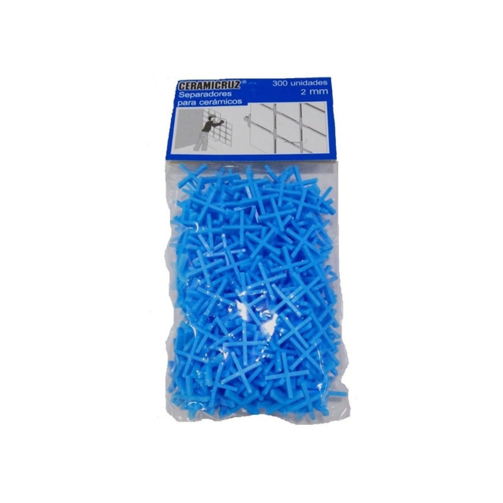 SEPARADOR P/CERAMICA CERAMICRUZ 02MM X BOLSA 300UNI - SEPCER02