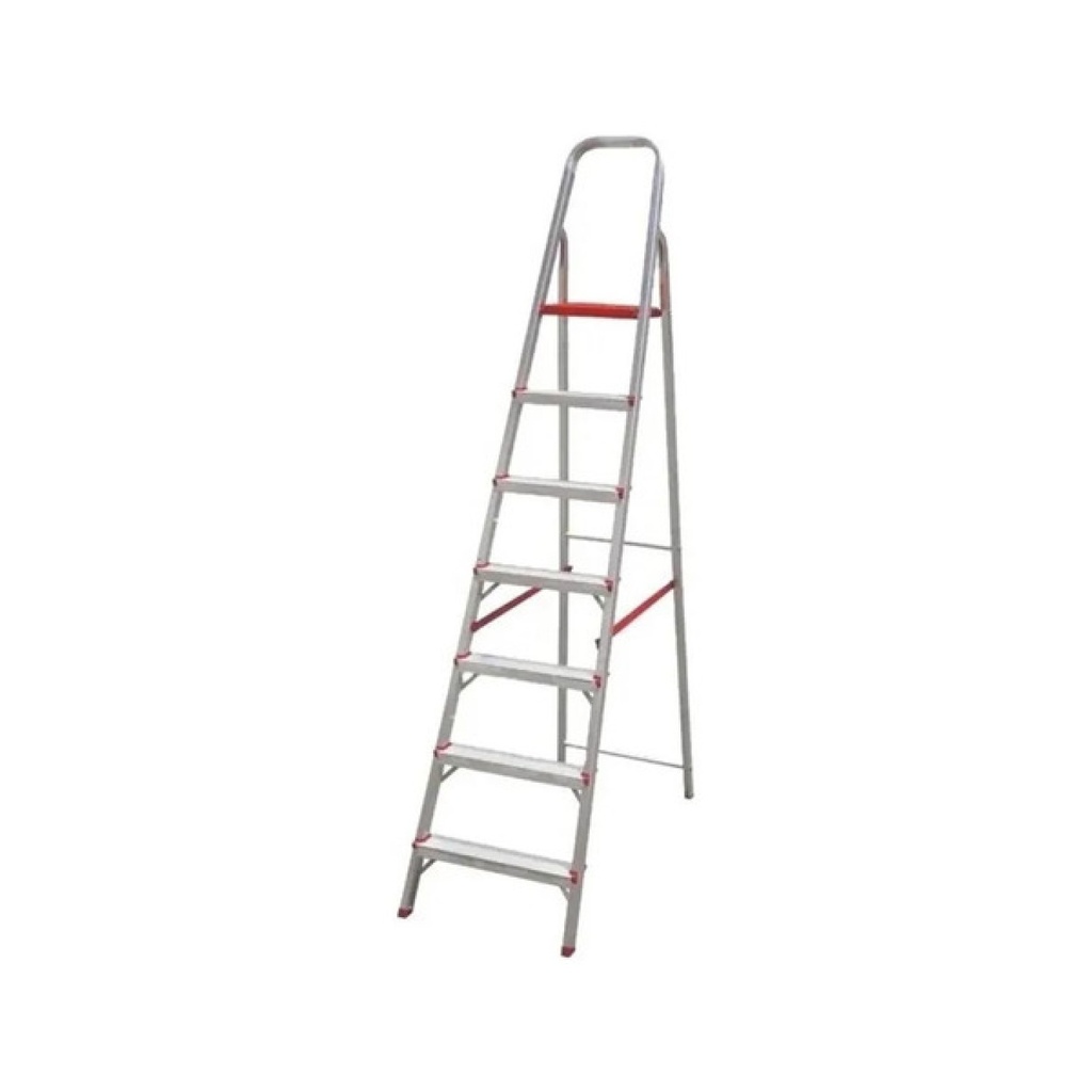 ESCALERA HOGAREÑA LUSQTOFF 1.90MTS 7 ESCALONES ALUMINIO ESL215-77