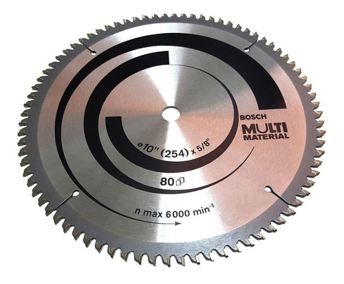 Hoja De Sierra Bosch  Multi 10" 80D 5/8 - 2608640966 